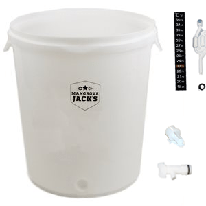 30L Fermenter, Tap Airlock & Therm