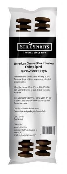 American Charred Oak Carboy Spiral