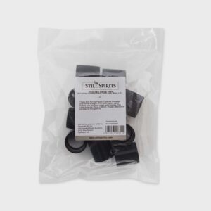 Still Spirits Threaded Plastic Spirit Caps, Black x 10