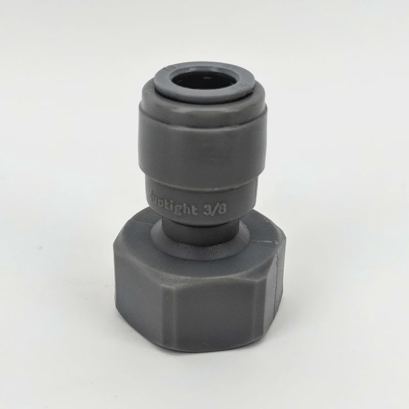 Duotight - 9.5mm (3/8”) Female x 5/8” Female Thread (suits Keg Couplers and Tap Shanks)