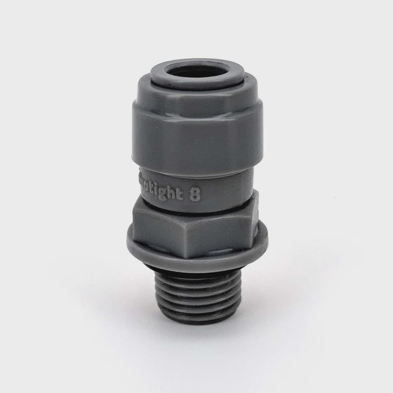 Duotight – 8mm (5/16”) Female x 1/4 Inch BSP Male Thread (With Seated O-Ring)