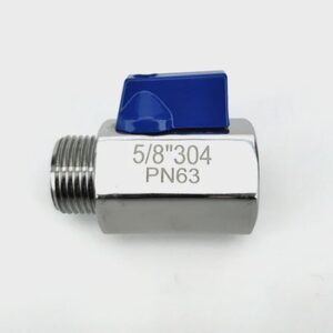 5/8 Stainless Ball Valve (Female x Male) for Keg Couplers